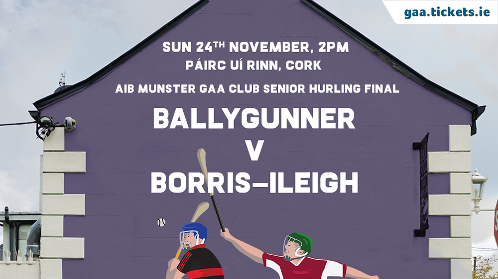 2019 AIB Munster Club Senior Hurling Championship Final – Borris-Ileigh (Tipperary) 1-12 Ballygunner (Waterford) 1-11