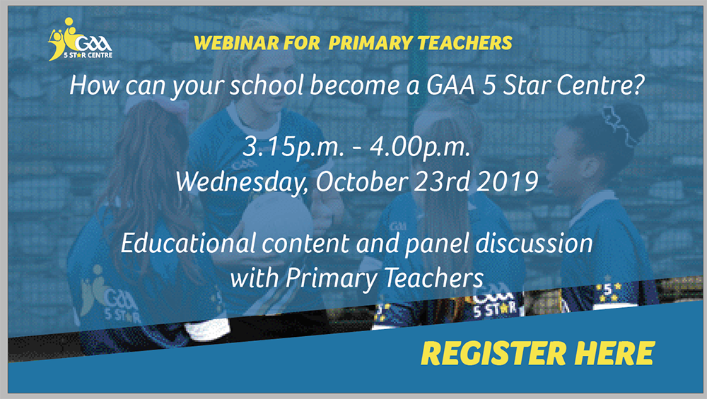 GAA Webinar for Primary Teachers