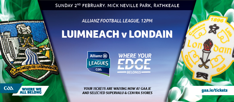 2020 Allianz Football League Division 4 – Limerick 0-8 London 0-7