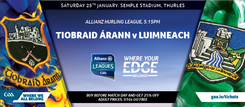 2020 Allianz Hurling League Division 1 Group A – Limerick 2-14 Tipperary 0-18