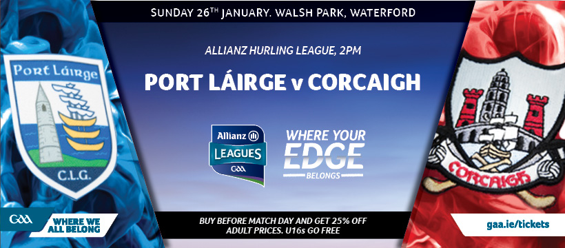 2020 Allianz Hurling League Division 1 Group A – Waterford 1-24 Cork 3-17