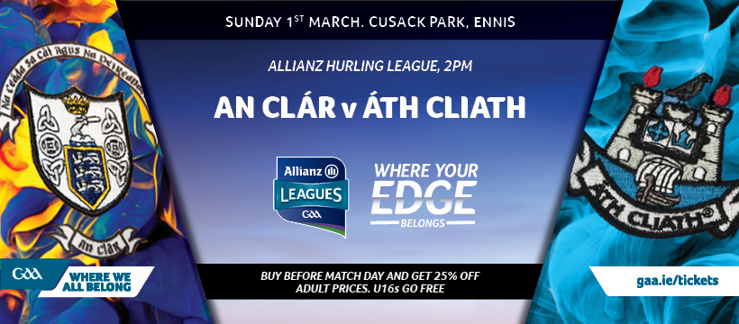 2020 Allianz Hurling League Division 1 – Clare 0-27 Dublin 1-15