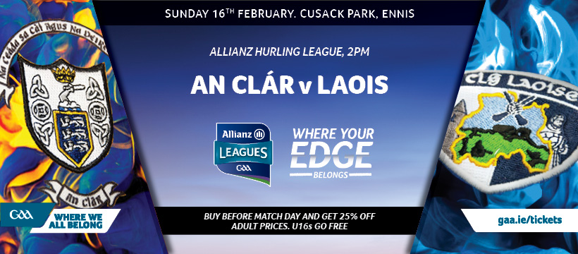 2020 Allianz Hurling League Division 1 – Clare 0-17 Laois 0-9