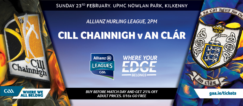 2020 Allianz Hurling League Division 1B – Kilkenny 1-19 Clare 3-13