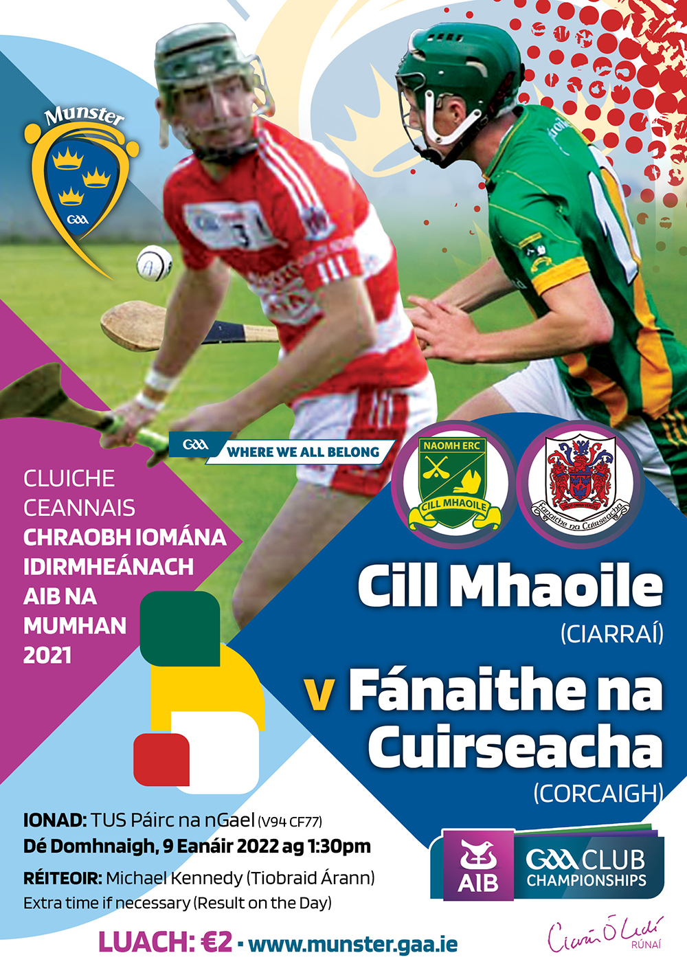 2021 Aib Munster Club Intermediate Hurling Final Kilmoyley Kerry 0 24 Courcey Rovers Cork